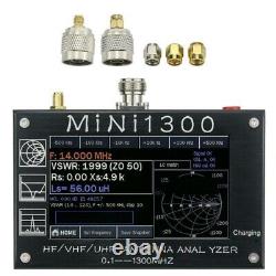 Mini1300 Antenna Analyzer 4 3 Inch LCD Meter Tester HF VHF UHF 0 1 1300MHz