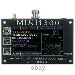 Mini1300 Antenna Analyzer 4 3 Inch LCD Meter Tester HF VHF UHF 0 1 1300MHz