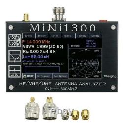 Mini1300 Antenna Analyzer 4 3 Inch LCD Meter Tester HF VHF UHF 0 1 1300MHz