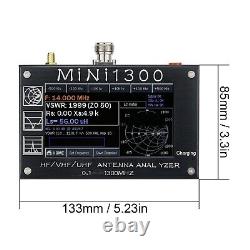 Mini1300 HF/VHF/UHF Antenna Analyzer 0.1-1300MHz 4.3 TFT LCD Touch Screen