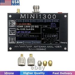 Mini1300 HF/VHF/UHF Antenna Analyzer 0.1-1300MHz 4.3 TFT LCD Touch Screen#USA