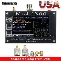 Mini1300 HF/VHF/UHF Antenna Analyzer 0.1-1300MHz 4.3 TFT LCD Touch Screen#USA