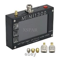 Mini1300 HF/VHF/UHF Antenna Analyzer 0.1-1300MHz TFT Touch Screen Alloy Shell