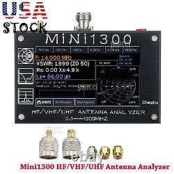 Mini1300 HF/VHF/UHF Antenna Analyzer 0.1-1300MHz with4.3 TFT LCD Touch Screen USA