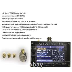 Mini1300 Hf/vhf/uhf Antenna Analyzer with 4.3 Lcd Touch Screen 0.1-1300Mhz