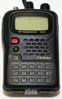 Mint YAESU VX-5R 144/220/430 MHz HT with MANY ACCESSORIES