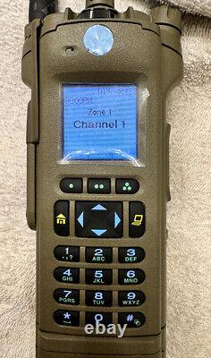 Motorola APX8000-SRX2200 4 BAND UHF1 UHF2 VHF 7/800 OEM ARMY COMBAT HOUSING+TAGS