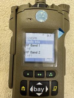 Motorola APX8000-SRX2200 4 BAND UHF1 UHF2 VHF 7/800 OEM ARMY COMBAT HOUSING+TAGS