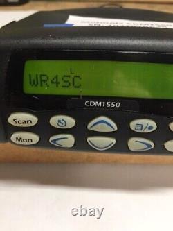 Motorola CDM1550 VHF Radio AAM25KKF9AA5AN, 45 Watt, 128 Chan, 136 174 MHz /