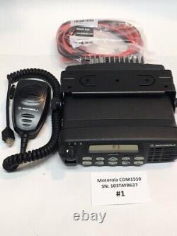 Motorola CDM1550 VHF Radio, AAM25KKF9AA5AN, 45 Watt, 128 Chan, 136 174 MHz #1