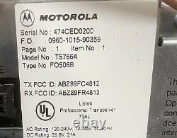 Motorola MTR2000 100W UHF 435 470 MHz Repeater T5766A FO506B Excellent Cond