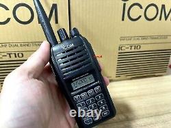 NEW IC-T10 5W 5KM Walkie Talkie Dual Band Transceiver Waterproof VHF UHF Radio @