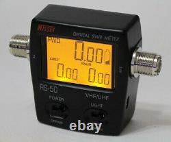 NISSEl RS-50 Digital SWR & Power Meter 125-525 Mhz UHF/VHF For 2 Way Radios