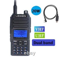 New Leixen UV-25D 20W Dual Band 2 Way Radio 400480MHz /136174MHz Walkie Talkie