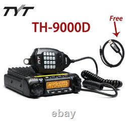New TYT TH-9000D UHF/VHF136-174MHz 65W Mobile Transceiver+Free Programming Cable