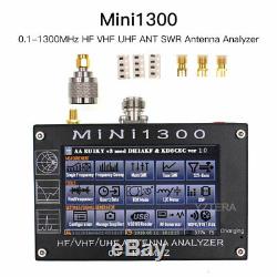 New Upgrade Mini1300 Meters 0.1-1300MHz HF VHF UHF ANT SWR Antenna Analyzer