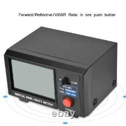 Pro Power&SWR Meter VHF/UHF 1.6-60/125-525MHz Tester for Two-Way Radios Walkie