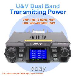 QYT 980plus Mobile Radio 50W U/V Vehicle Transceiver Quad Band Standby Car Radio