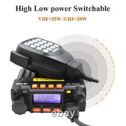 QYT KT-8900 VHF UHF Mini Mobile Radio 136-174 & 400-480mhz 25W Walkie Talkie