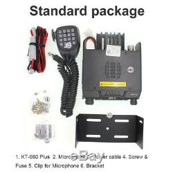 QYT KT-980 plus 136-174/400-480MHz 200CH 5 Tone 75W Mobile Car Radio Transceiver