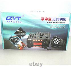 QYT KT8900 Mini Car Transceiver FM 136-174/400-480MHz Dual Band Mobile Ham Radio