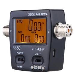 RS-50 Digital SWR/Watt Meter VHF/UHF 125-525MHz 120W for Two-Way Radio