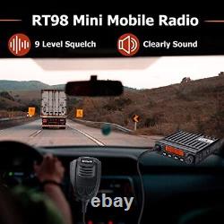 RT98 Mobile Two-Way Radio (1 Pack) Bundle with Dual Band UHF/VHF 144/430 MHz