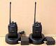 Set Of 2 Motorola Vx-261-do-5 136-174 Mhz Vhf Two Way Radio With Battery & Charger