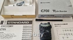 Standard C701 144 / 430 / 1200MHz FM Transceiver Triple Band + CLC-502 case
