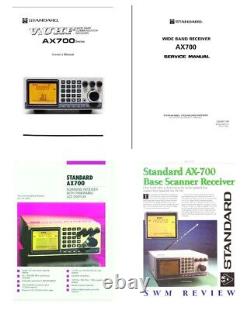 Standard Hq Ax-700 50-905 Mhz Communications Receiver Vhf Uhf + Ac + Ant + Docs