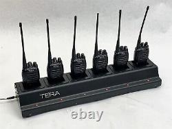 TERA TR-500 Dual Band VHF/UHF 136-174/400-470MHz 16CH Radio Lot 6 with Charger