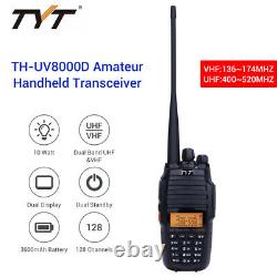 TH-UV8000D Long Range 10KM UV Walkie Talkie 2-Way Ham Radio 136-174/400-520MHz