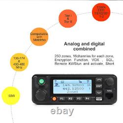 TYT MD-9600 DMR Mobile Radio UHF/VHF Dual Band 50Watt 1000CH 136-174&400-480MHz