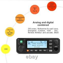 TYT MD-9600 Mobile DMR Car GPS Walkie Talkie 136-174/400-480MHz Dual Band Radio