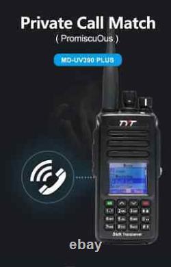 TYT MD-UV390 Plus DMR Digital Two Way Radio 5-10W Dual Band 136-174/400-480mhz