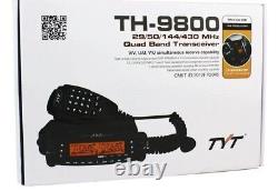 TYT TH-9800 Quad Band 800 Channels 50W Mobile Transceiver with Cross Band Repeat