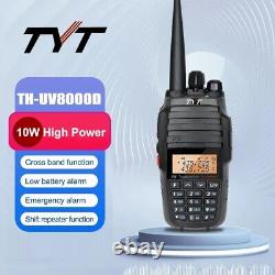 TYT TH-UV8000D 10W 3600MAH UHF/VHF Crossband Reapeater Handheld 2 Way Radio 2PCS