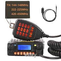 Tri-Band Amateur Mobile Transceiver HAM-TB20, VHF 144-148/222-225MHz/UHF