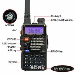 UV-5R+Plus Two way Radios VHF/UHF Band FM Transceiver Walkie Talkie Lot