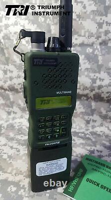 Upgrade US 15W TRI AN/PRC-152 Radio Aluminum Walkie Talkie UHF VHF Stocked! 2023