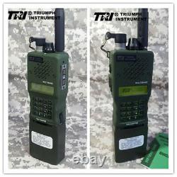 Upgrade US 15W TRI AN/PRC-152 Radio Aluminum Walkie Talkie UHF VHF Stocked! 2023