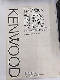 Vintage KENWOOD TM-2550A 144MHz 2M FM Transceiver Mobile Ham Radio Mic