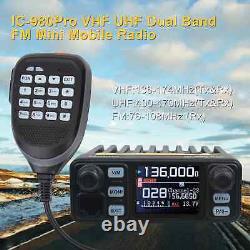 Walkie Talkie IC-980Pro VHF UHF Dual Band Dual Watch 25W 200Ch Noise Reduction