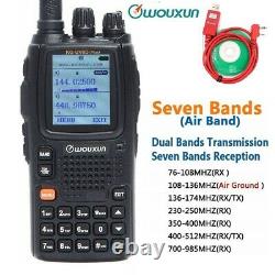 Wouxun KG-UV9Dplus 7 Band Walkie Talkie UV 136-174&400-512MHz 2 Way Radio + USB