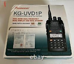 Wouxun KG-UVD1P UHF VHF Dual Band Ham Radio 2 Way With Mic