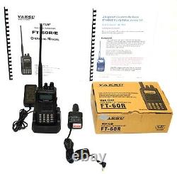 YAESU FT-60R DUAL BAND 144/430 MHz HT with ACCESSORIES + EXTRAS MINT IN BOX