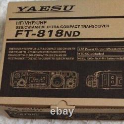 YAESU FT-818ND HF/50/144/430MHz 6W HF UHF All Mode Transceiver Ham Radio New