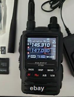 YAESU FT3D Under 2 hours! C4FM Wires-X 144/430MHz Extras SD card, antenna, more