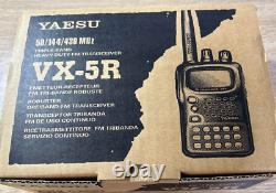 YAESU VX-5R Triple Band Heavy Duty FM Transceiver 50/144/430MHz Reimported
