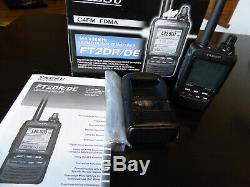 Yaesu FT-2DR 144/430 Mhz FM/C4FM/Fusion HT and RTS Software and SHC-24 case